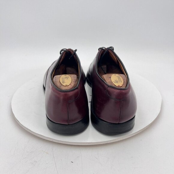 Allen Edmonds Park Avenue Men Size 9.5B Brown Leather Cap Toe Oxford Dress Shoes - Picture 5 of 14